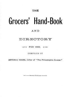 The Grocer's Hand-Book: And Directory for 1886. Cover Image