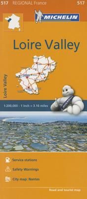 Michelin Regional Maps: France: Loire Valley Map 517