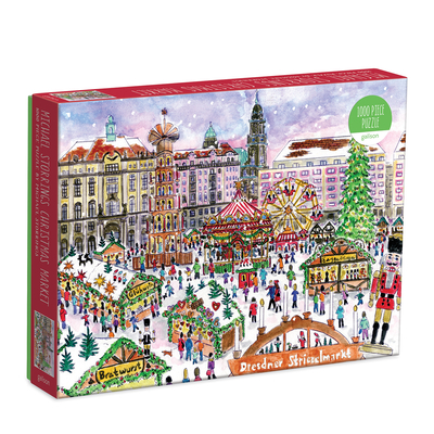 Michael Storrings Christmas Market in Dresden 1000 Piece Puzzle Cover Image