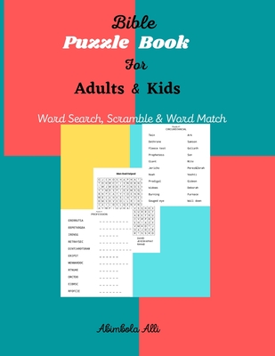Bible Puzzle Book For Adult and Kids Cover Image