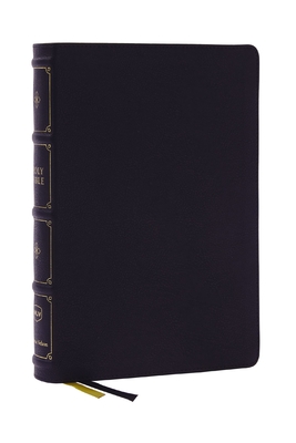 Nkjv, Large Print Thinline Reference Bible, Blue Letter, MacLaren Series, Leathersoft, Black, Thumb Indexed, Comfort Print: Holy Bible, New King James By Thomas Nelson Cover Image