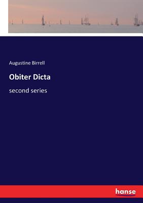 Obiter Dicta: second series Cover Image