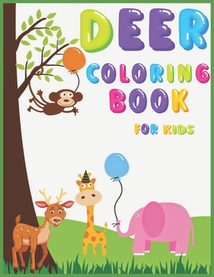 deer coloring book for kids: A Deer Coloring Books For Adults with 50 Unique Paisley, Henna and stress relieving Deer designs for Relaxation ( deer Cover Image