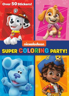 Super Coloring Party! (Nickelodeon) By Golden Books, Golden Books (Illustrator) Cover Image