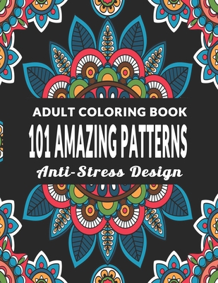 Adult Anti-Stress Colouring Book Therapy Stress Relief Calming