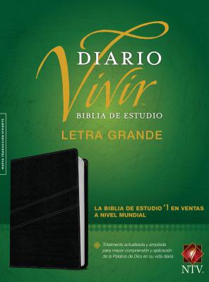 Biblia de Estudio del Diario Vivir Ntv, Letra Grande By Tyndale (Created by) Cover Image