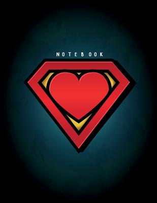 Notebook: My supperhero on black cover and Dot Graph Line Sketch pages, Extra large (8.5 x 11) inches, 110 pages, White paper, S Cover Image