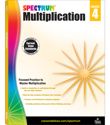 Multiplication Workbook, Grade 4 (Spectrum) Cover Image
