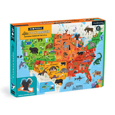 Little Park Ranger National Parks Map of the U.S.A. Geography Puzzle By Galison Mudpuppy (Created by) Cover Image