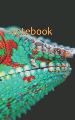 Notebook: Chameleon beautiful green colorful nature reptile lizard lizards reptiles Cover Image