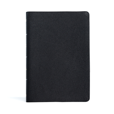 KJV Large Print Thinline Bible, Black Genuine Leather, Indexed Cover Image