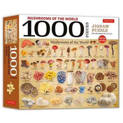 Mushrooms of the World - 1000 Piece Jigsaw Puzzle: For Adults and Families - Finished Puzzle Size 29 X 20 Inch (74 X 51 CM); A3 Sized Poster Cover Image