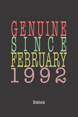 Genuine Since February 1992: Notebook Cover Image