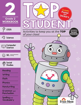 Top Student, Grade 2 Workbook Cover Image