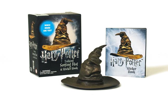 Harry Potter Talking Sorting Hat and Sticker Book: Which House Are You? (RP Minis) By Running Press Cover Image