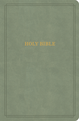 KJV Large Print Personal Size Reference Bible, Sage Suedesoft LeatherTouch Cover Image