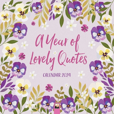 A Year of Lovely Quotes Wall Calendar 2024 (Art Calendar) (Calendar) | Joyride Bookshop A Year of Lovely Quotes Wall Calendar 2024 (Art Calendar) (Calendar) | Joyride Bookshop