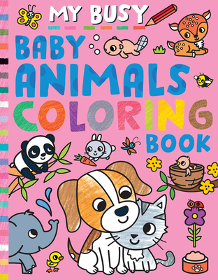 My Busy Baby Animals Coloring Book Cover Image