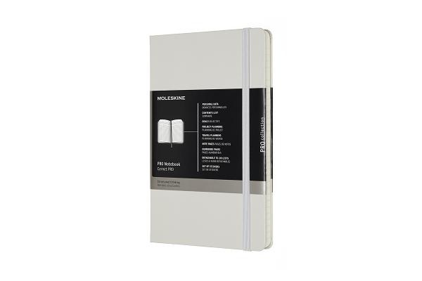 Moleskine Professional Notebook, Large, Pearl Grey, Hard Cover (5 x 8.25)  (Diary)