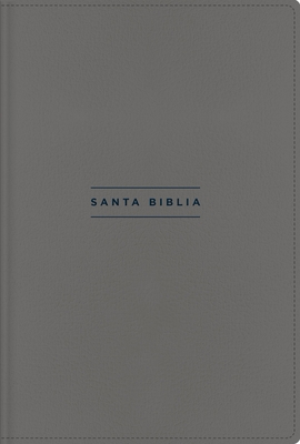 Nvi, Santa Biblia, Texto Revisado 2022, Una Columna Con Referencias, Piel Reciclada, Palabras de Jesús En Rojo, Gris, Comfort Print Cover Image