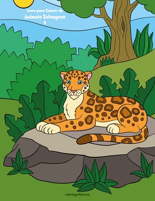 Livro para Colorir de Animais Selvagens 4 By Nick Snels Cover Image