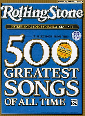 Selections from Rolling Stone Magazine's 500 Greatest Songs of All Time (Instrumental Solos), Vol 2: Clarinet, Book & CD Cover Image