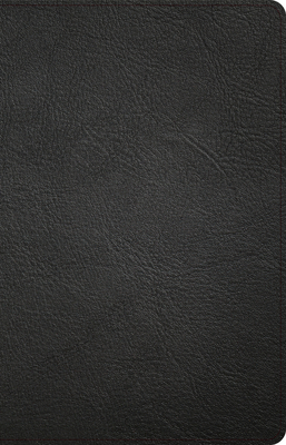 CSB Thinline Reference Bible, Black Genuine Leather, Indexed By CSB Bibles by Holman Cover Image