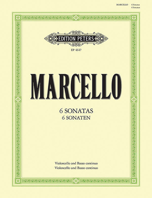 6 Sonatas for Cello and Continuo: Continuo Realized for Harpsichord/Piano (Continuo Cello AD Lib.) (Edition Peters) Cover Image