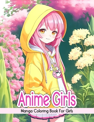 Anime Girls Coloring Book (Paperback)