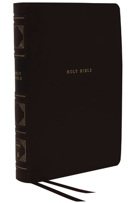 Nkjv, Reference Bible, Classic Verse-By-Verse, Center-Column, Leathersoft, Black, Indexed, Red Letter Edition, Comfort Print By Thomas Nelson Cover Image