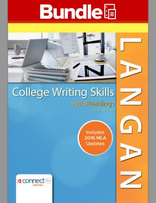 College Writing Skills with Readings, 9e MLA Update and Connect College Writing Skills Access Card Cover Image