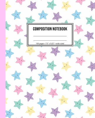 Composition Notebook: Cute Starfish Notebook For Girls By Playful Print Notebooks Cover Image