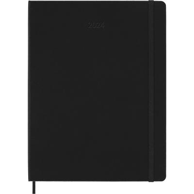 Moleskine 2024 Weekly Planner, 12M, Extra Large, Black, Hard Cover