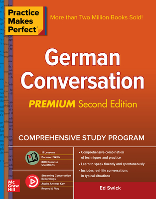 Practice Makes Perfect: German Conversation, Premium Second Edition Cover Image