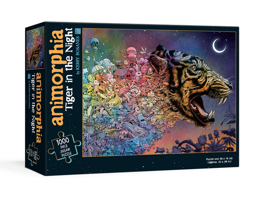 Animorphia Tiger in the Night Puzzle By Kerby Rosanes Cover Image