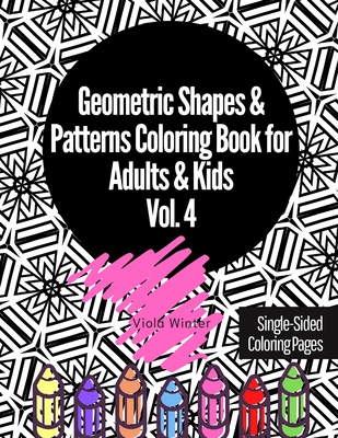Easy and Relaxing Coloring Book Geometric Pattern Adult Coloring Book Fun 