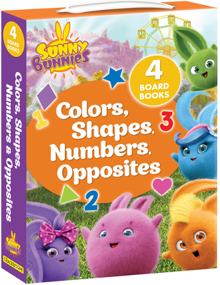 Sunny Bunnies: Colors, Shapes, Numbers & Opposites: 4 Board Books (Us Edition) Cover Image