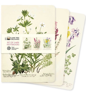 Royal Botanic Garden Edinburgh Set of 3 Midi Notebooks (Midi Notebook Collections)