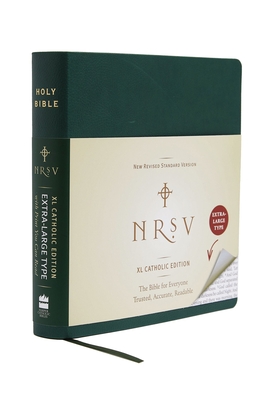 NRSV XL Catholic Edition (green) By Harper Bibles Cover Image