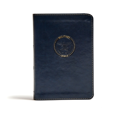 Cover for CSB Military Bible, Navy Blue LeatherTouch