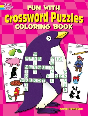 Fun with Crossword Puzzles Coloring Book By Anna Pomaska Cover Image