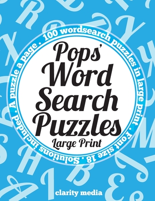 Pops' Wordsearch Puzzles - Large Print: 100 wordsearch puzzles, just for Pops! Cover Image