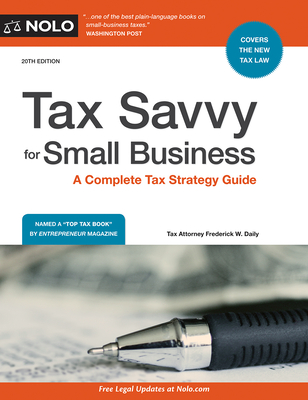 Tax Savvy for Small Business: A Complete Tax Strategy Guide Cover Image