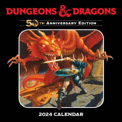 Dungeons & Dragons 2024 Wall Calendar: 50th Anniversary Edition By Wizards of the Coast Cover Image