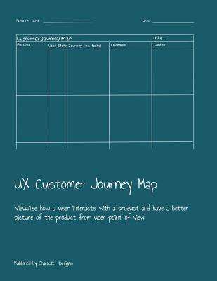 UX Customer Journey Map: Visualize how a user interacts with a product and have a better picture of the product from user point of view By Character Designs Cover Image