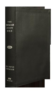 The Jeremiah Study Bible, NKJV: Genuine Black Leather: What It Says. What It Means. What It Means For You. Cover Image