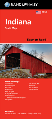 Rand McNally Easy to Read: Indiana State Map Cover Image