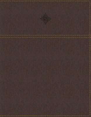 Nrsv, Journal the Word Bible, Leathersoft, Brown, Comfort Print: Reflect, Journal, or Create Art Next to Your Favorite Verses By Zondervan Cover Image