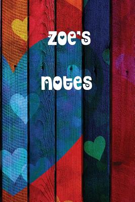 Zoe's Notes: Colourful Personalised College Ruled Notebook Cover Image