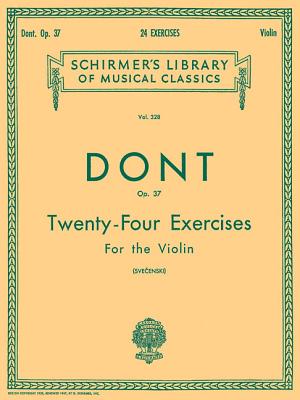 24 Exercises, Op 37: Schirmer Library of Classics Volume 328 Violin Method Cover Image